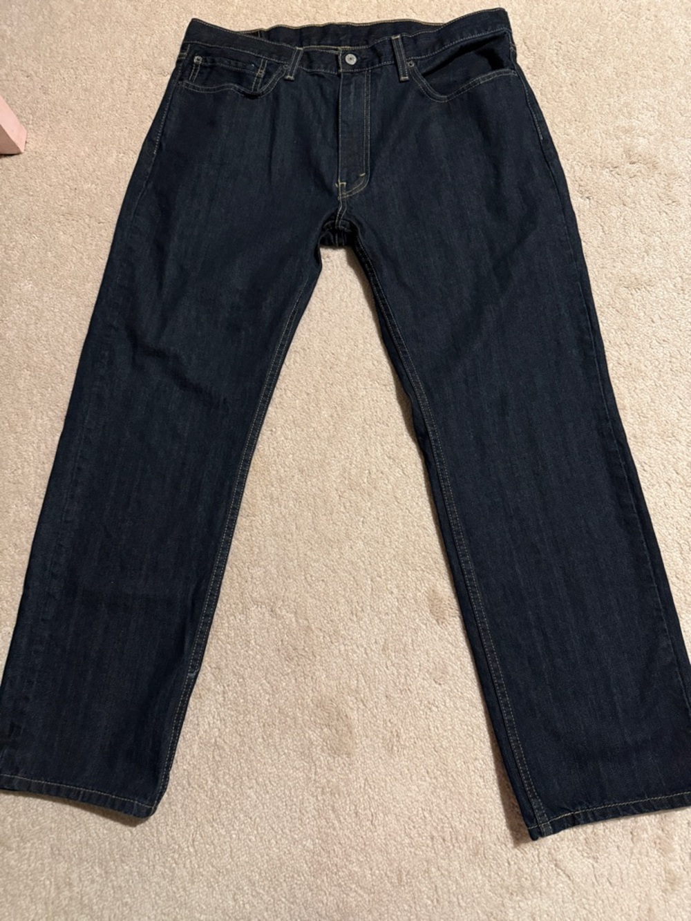 Levi's Men's 559 Straight Jeans in Dark Blue Denim